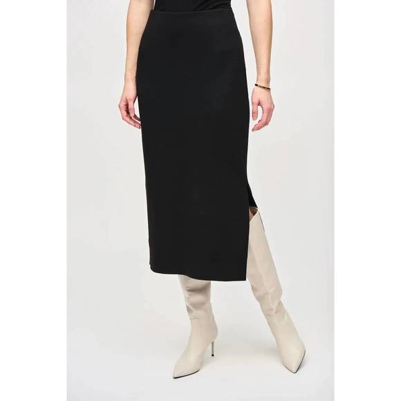 Joseph Ribkoff Fully Lined Tulle A-Line Skirt, Black
